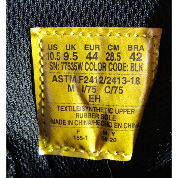 Skechers Malad Shoes Mens Size 10.5Black Composite Toe Work Safety Utility 77535 - Picture 9 of 11